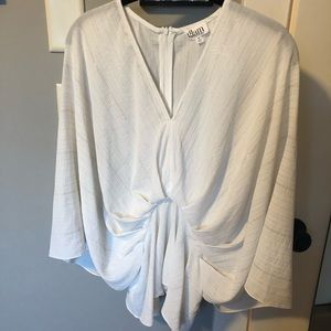 Glam cream blouse with beautiful gold accents